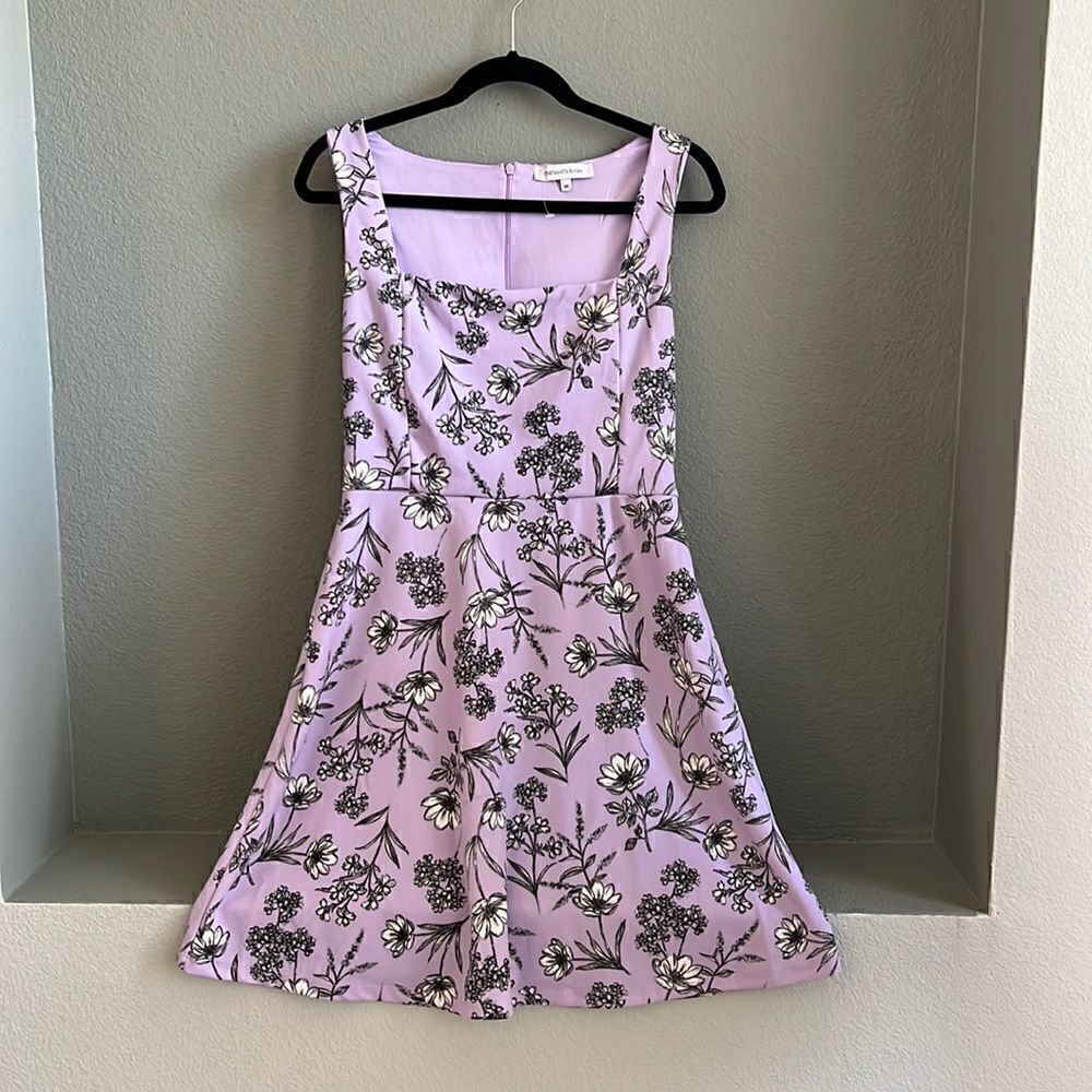 The Vanity Room Fit and Flair Floral Dress - Picture 2 of 6